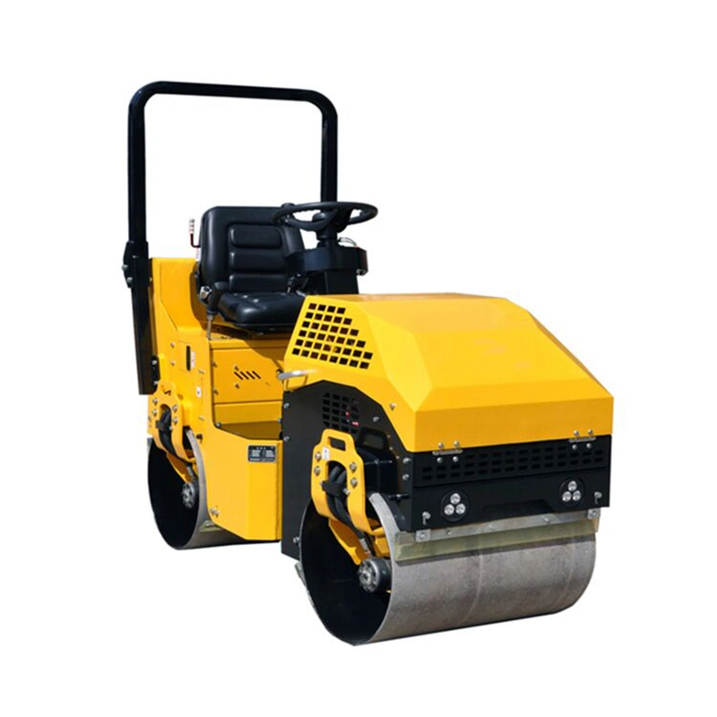 Small Size Ride on Diesel Double Drum 1 Ton Road Roller Machine Price