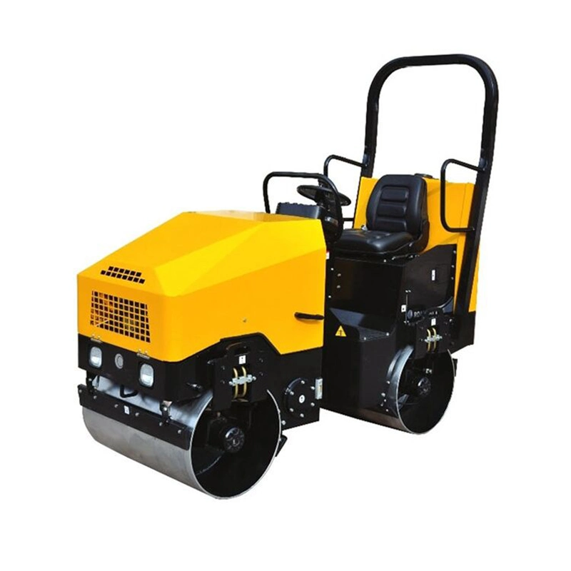 Small Size Ride on Diesel Double Drum 1 Ton Road Roller Machine Price