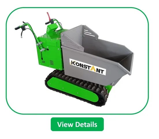 Electric Mini Track Dumper with Heavy Duty Tracks and off