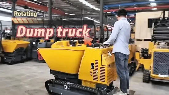 Chinese Factory 1200kg Mini Crawler Dump Truck Self
